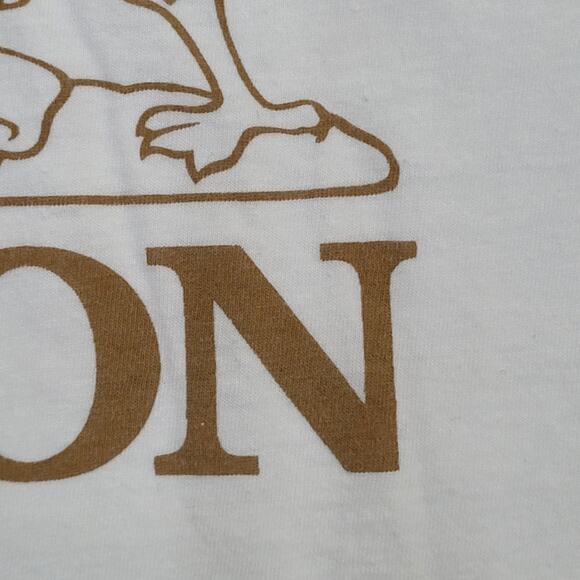 Vintage London Dragon Crest T-Shirt Men's Large Short Boxy Fit 80s - Picture 4 of 11